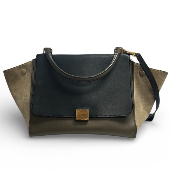 CELINE Trapeze Tri-Color Two Way Bag - Picture 1 of 14
